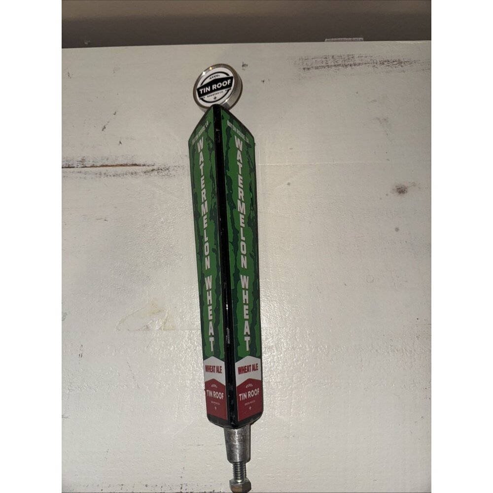 Rare Tin Roof Watermelon Wheat Ale Draft Beer Tap Handle Tapper Louisiana